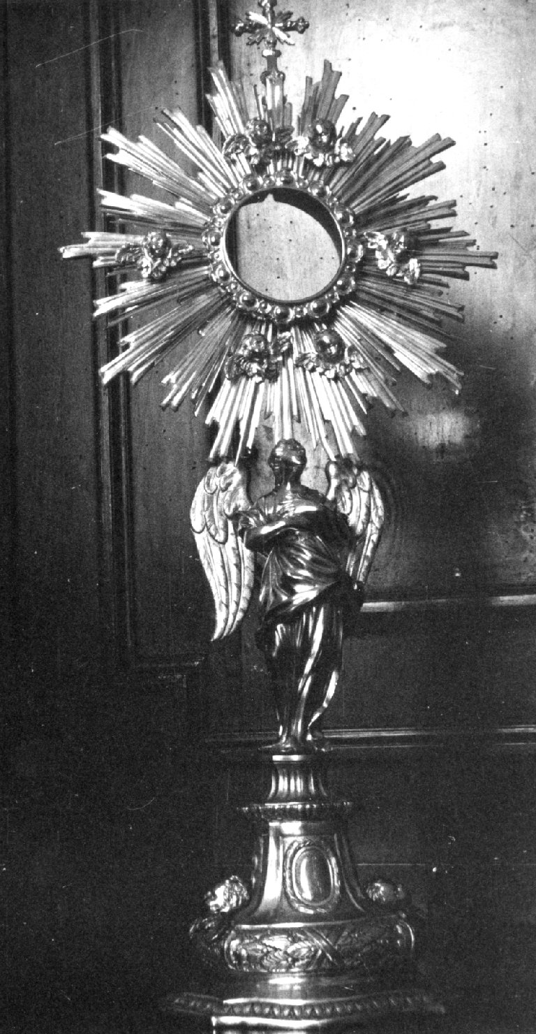 angelo (ostensorio - a raggiera) - produzione bolognese (fine sec. XVIII)