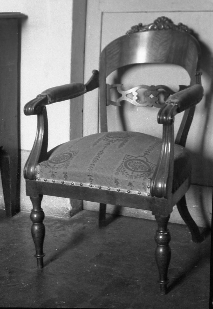 poltrona - produzione bolognese (metà sec. XIX)