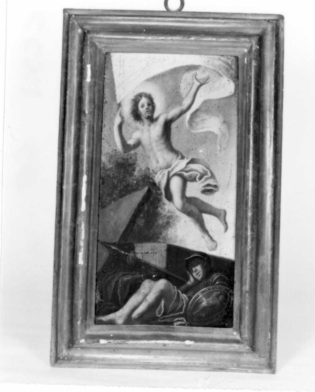 resurrezione di Cristo (sportello di tabernacolo) di Ferrari Luca detto Luca da Reggio (attribuito) (sec. XVIII)