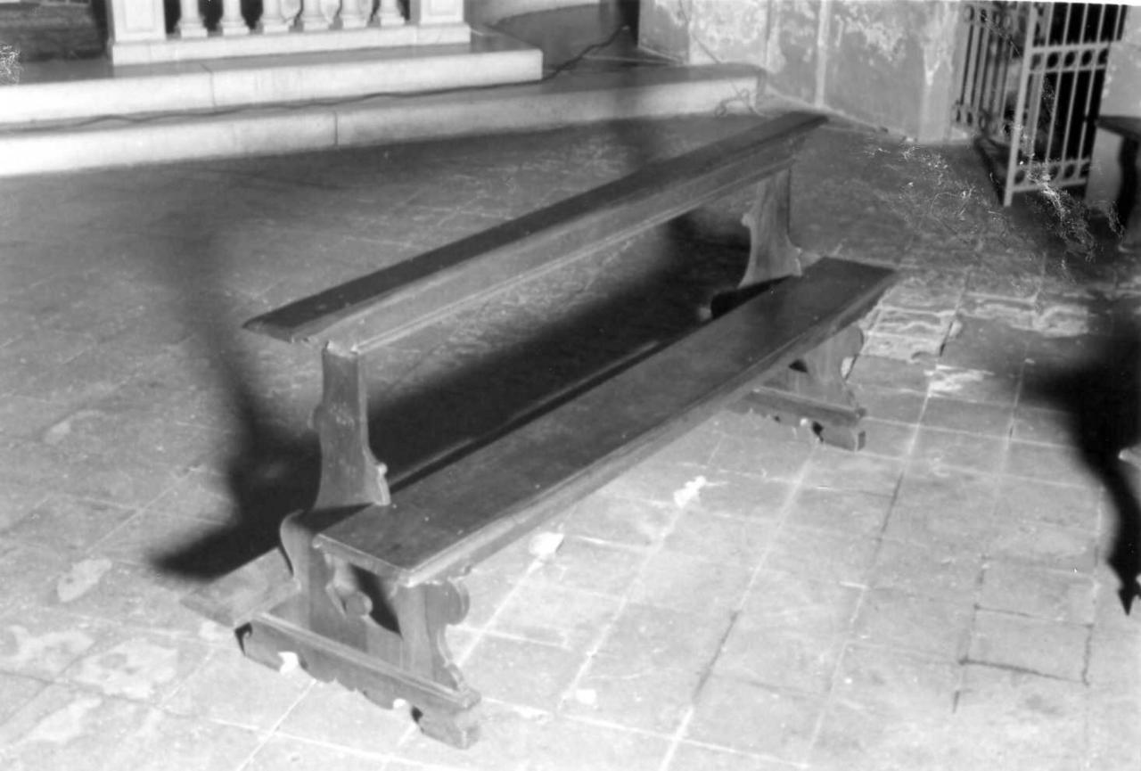 banco da chiesa, serie - bottega emiliana (sec. XVIII)