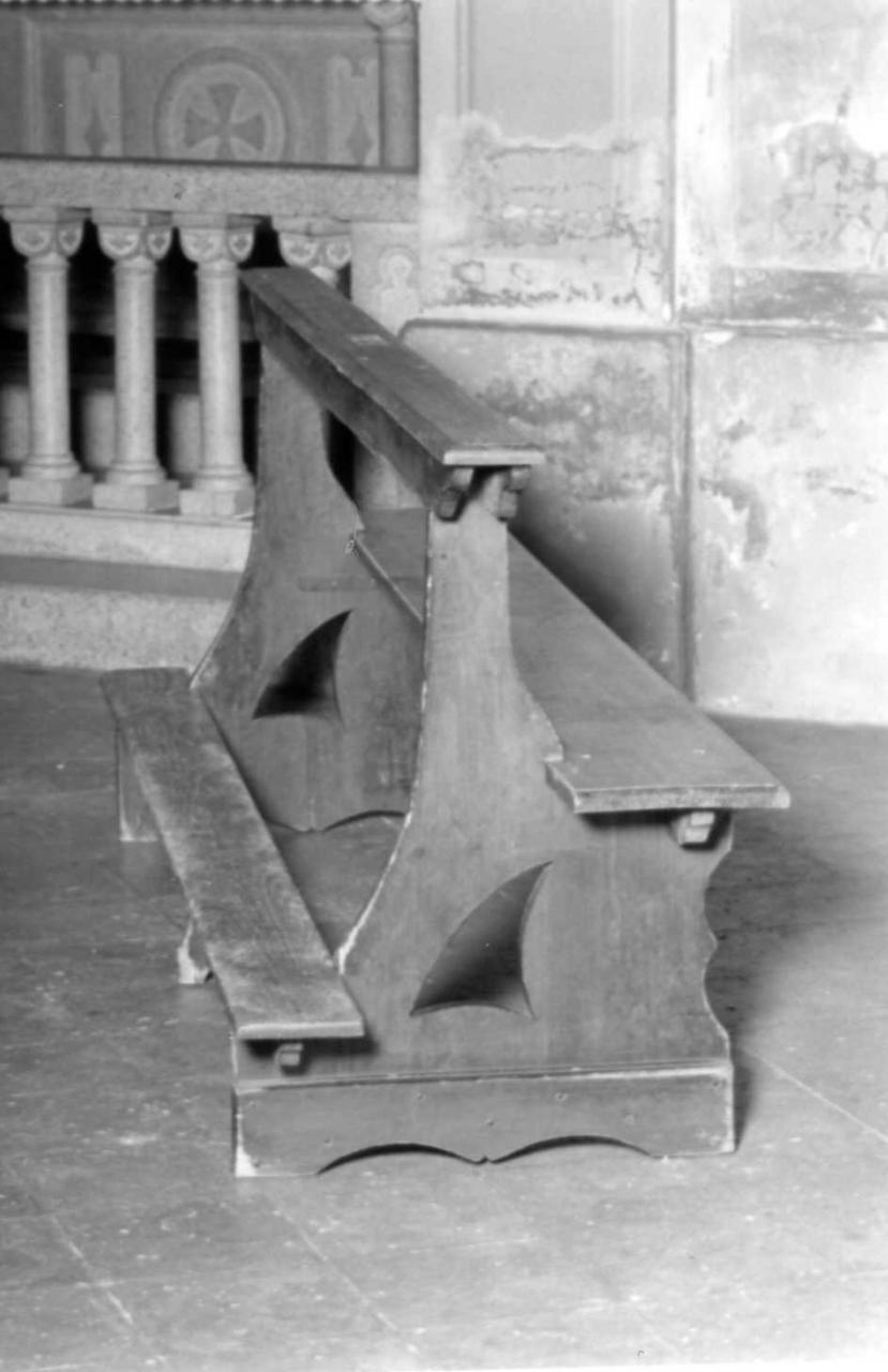 banco da chiesa, serie - bottega emiliana (inizio sec. XX)