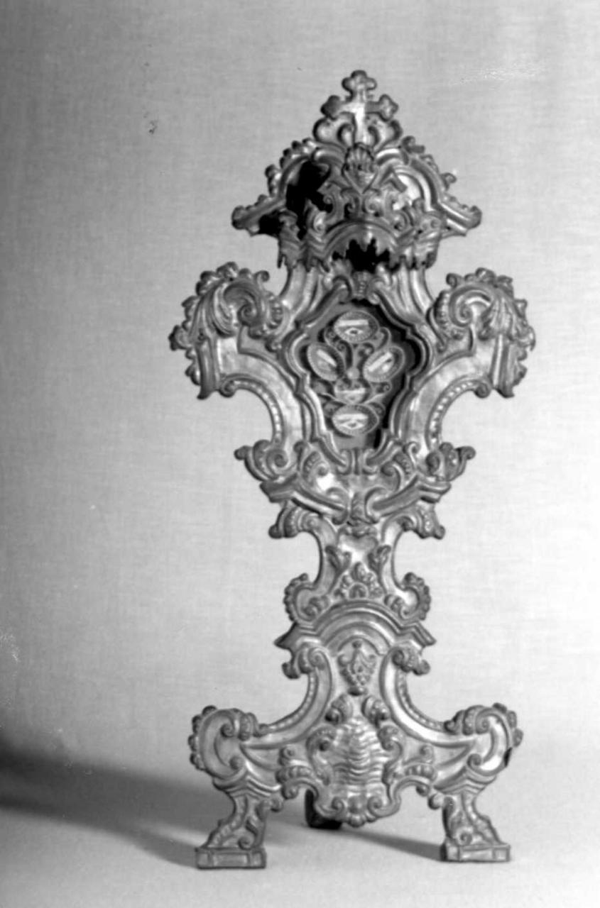 reliquiario - a ostensorio, serie - bottega emiliana (sec. XVIII)