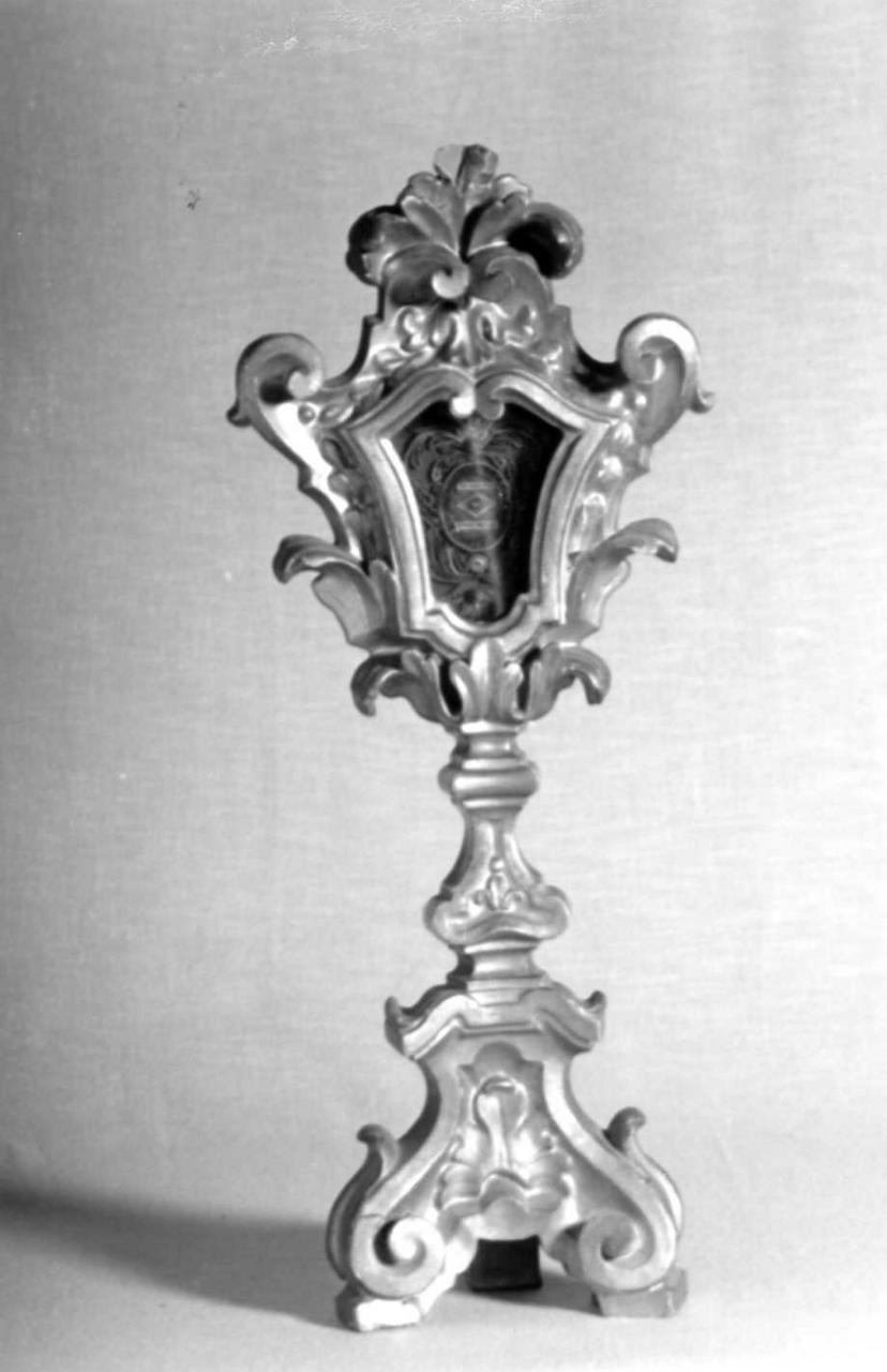 reliquiario - a ostensorio, serie - bottega emiliana (sec. XVIII)