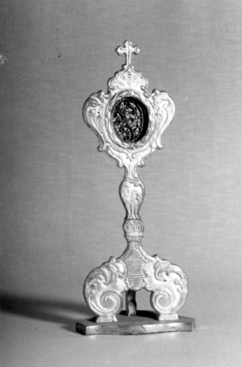 reliquiario - a ostensorio - bottega emiliana (prima metà sec. XIX)