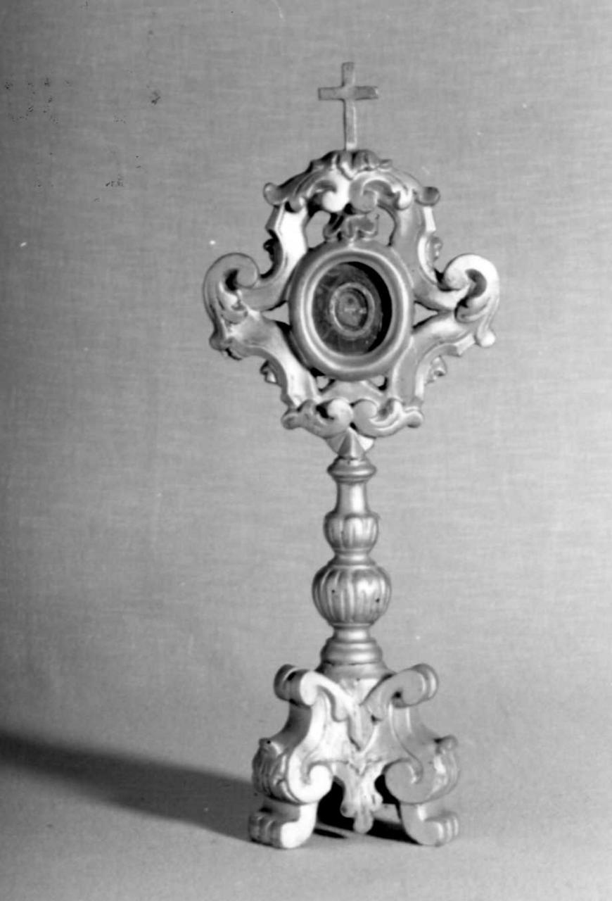 reliquiario - a ostensorio, serie - bottega emiliana (sec. XIX)