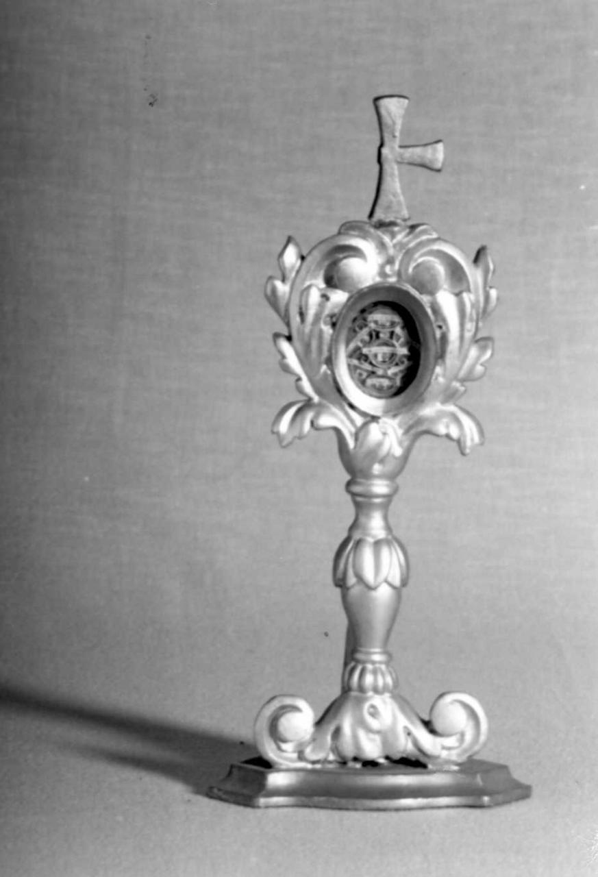 reliquiario - a ostensorio - bottega emiliana (sec. XIX)