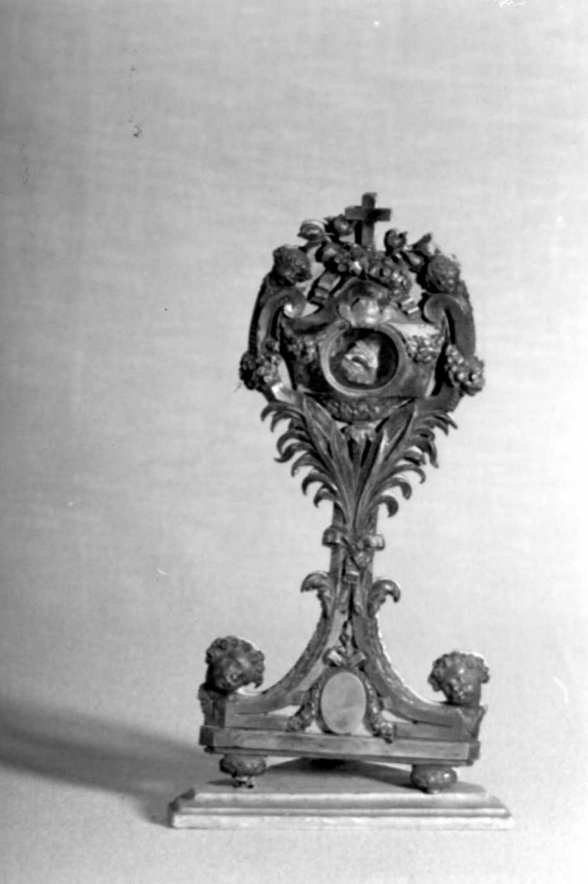 reliquiario - a ostensorio - bottega emiliana (inizio sec. XX)