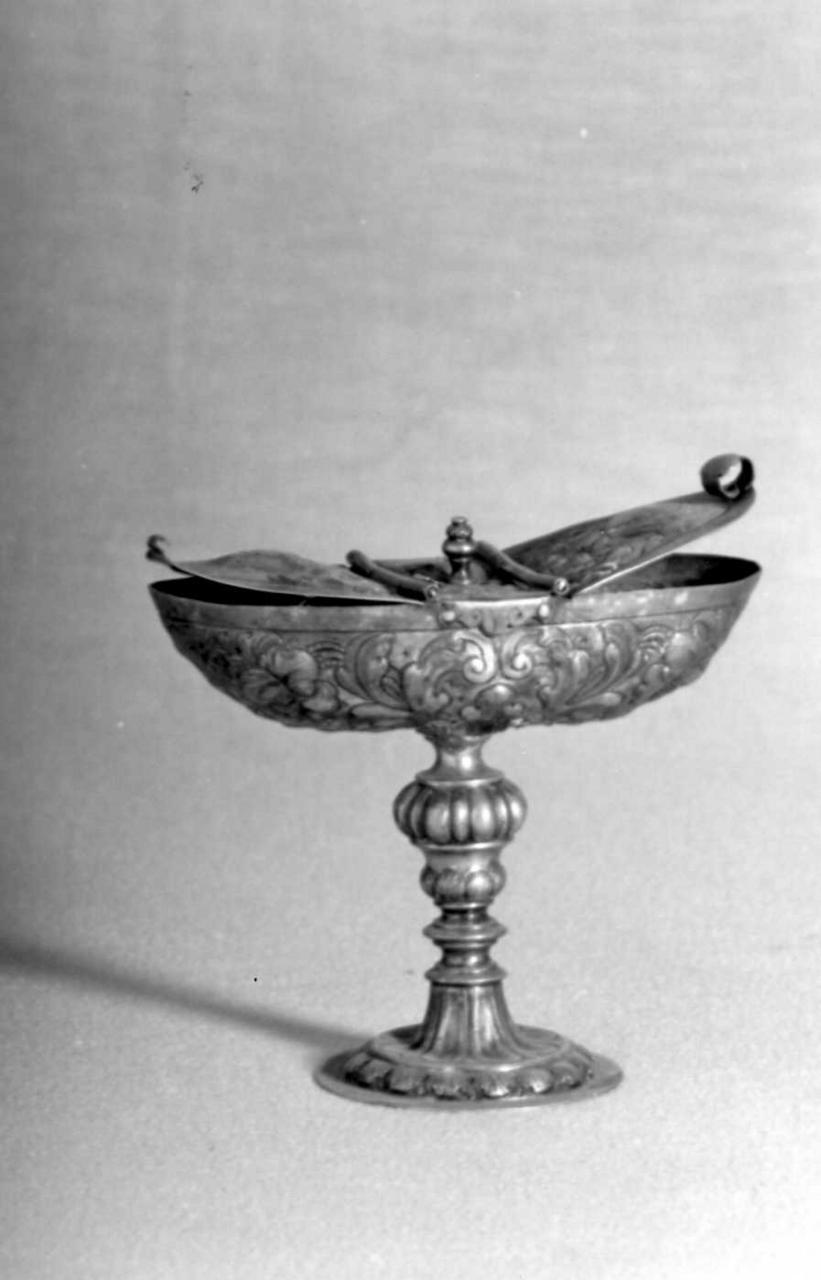 navicella portaincenso - bottega emiliana (inizio sec. XVIII)