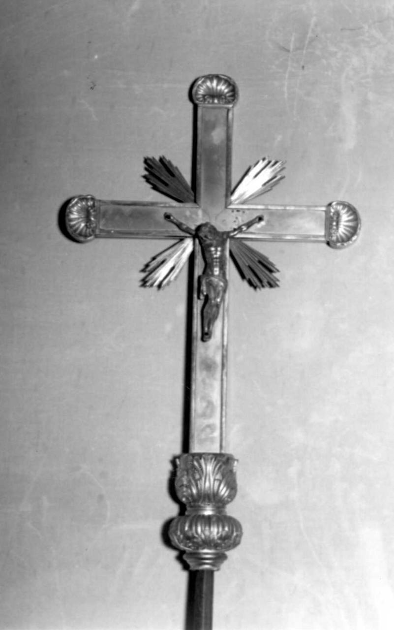croce processionale - bottega emiliana (sec. XIX)