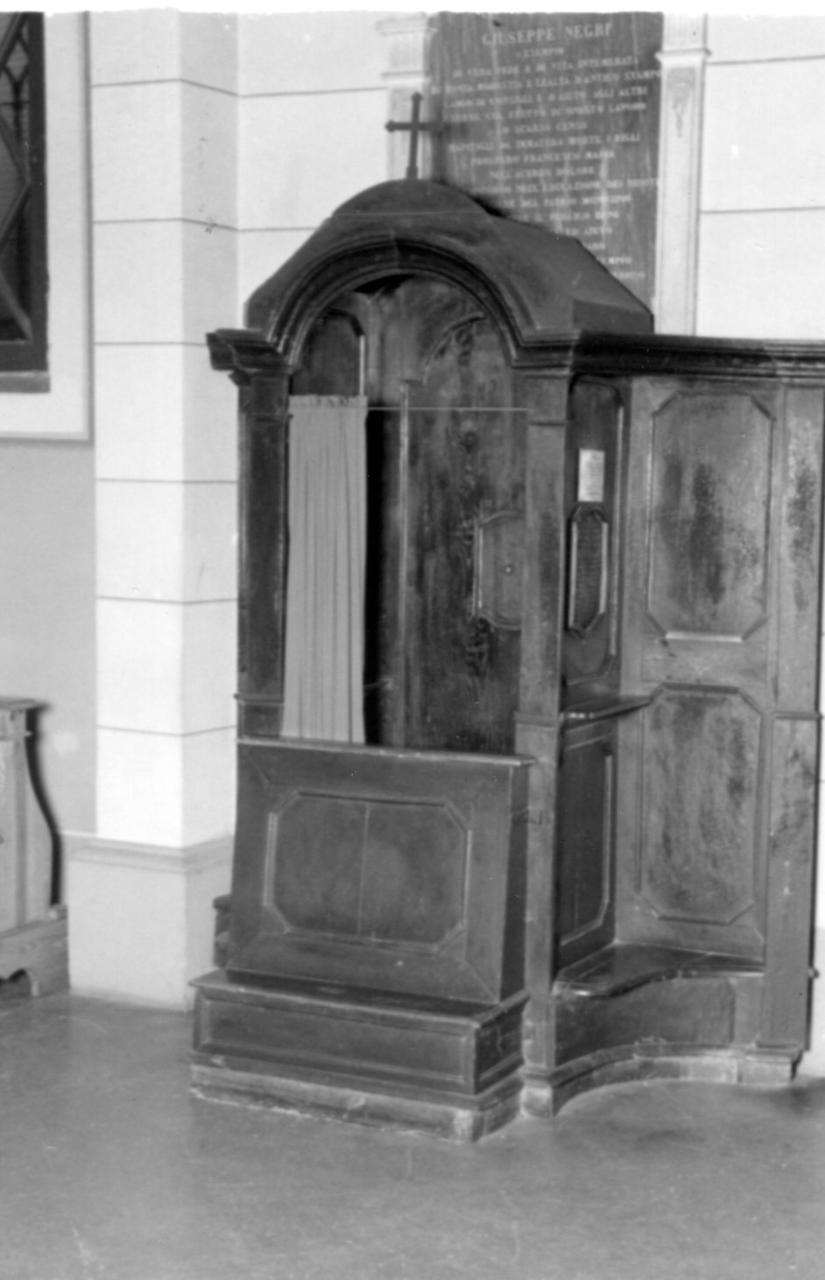 confessionale - bottega emiliana (seconda metà sec. XVIII)