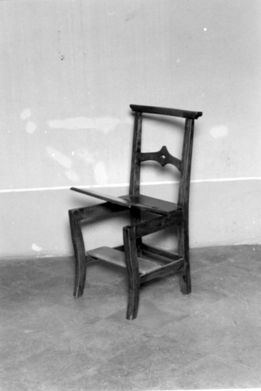 sedia con inginocchiatoio - bottega emiliana (sec. XX)