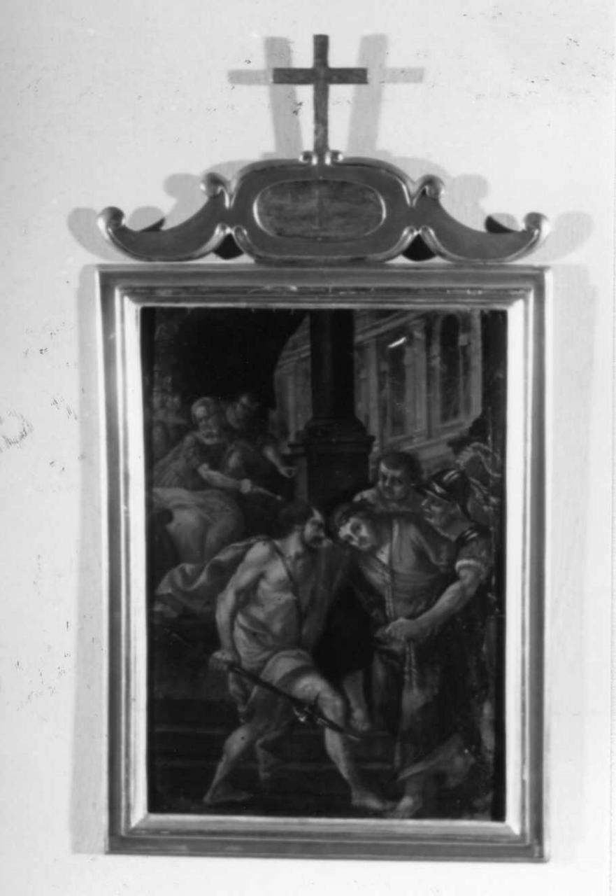 stazioni della via crucis (dipinto, insieme) - ambito emiliano (seconda metà sec. XVII)