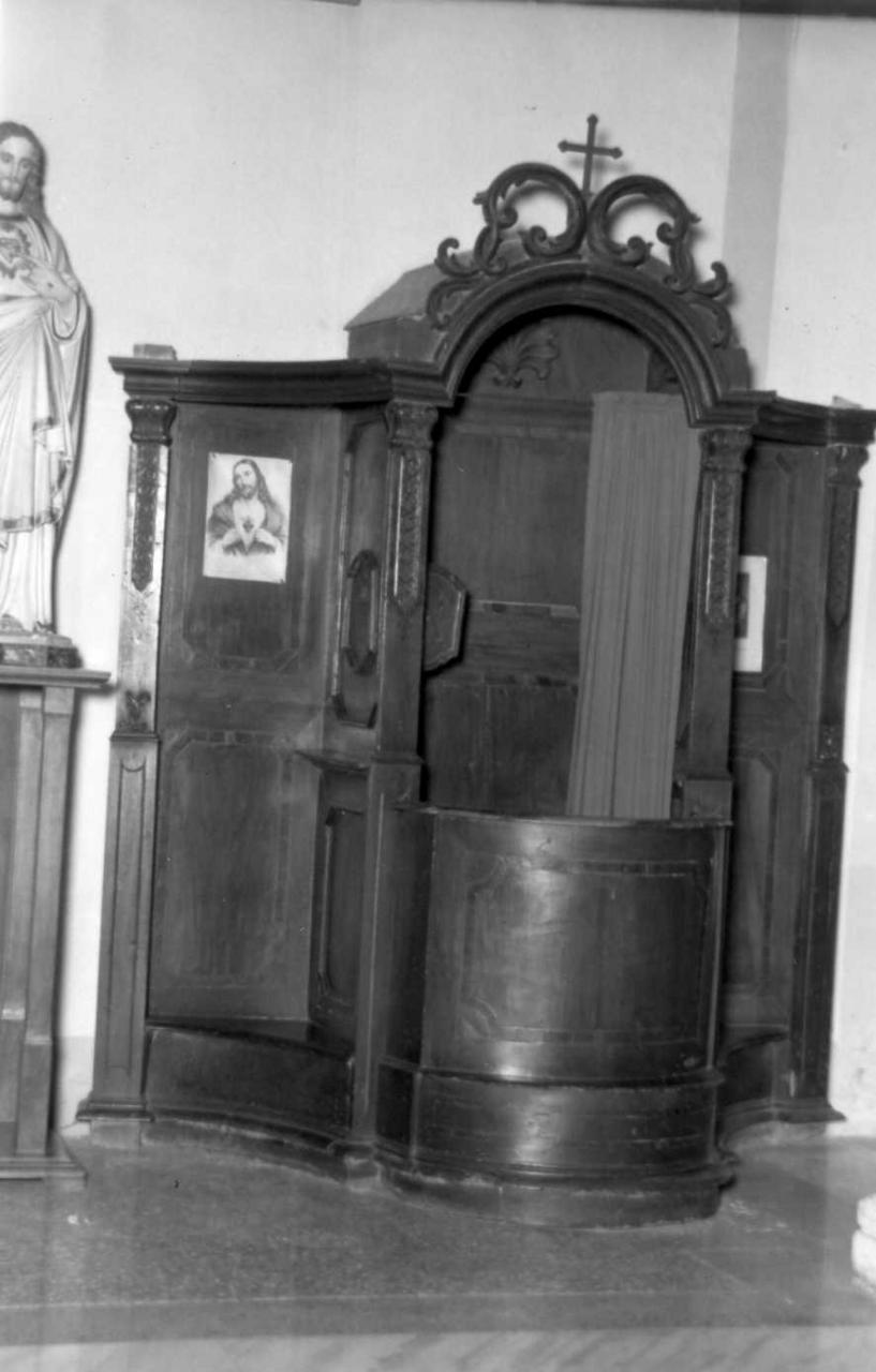 confessionale - bottega emiliana (seconda metà sec. XVIII)