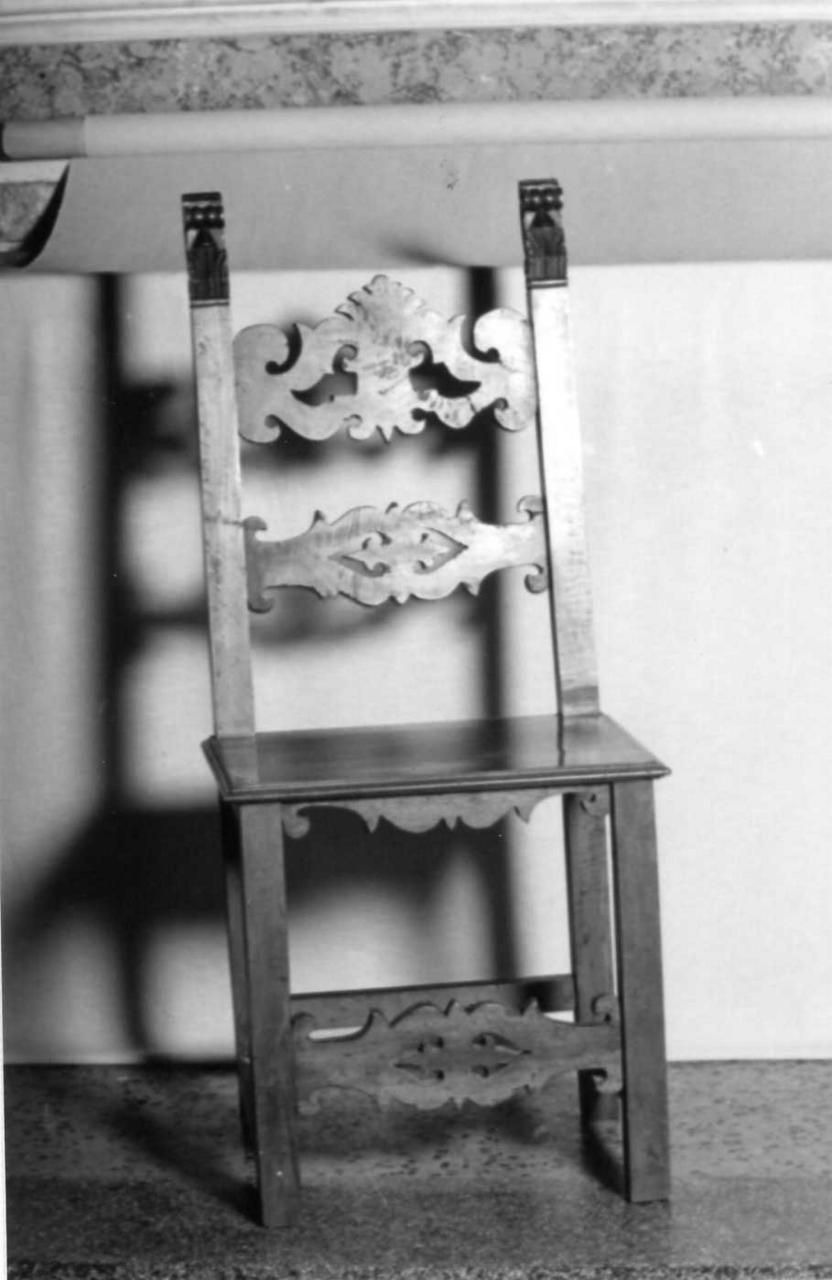 sedia, serie - bottega emiliana (fine/inizio secc. XIX/ XX)