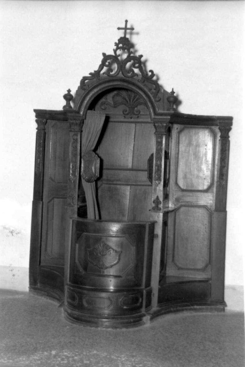 confessionale - bottega emiliana (seconda metà sec. XVIII)