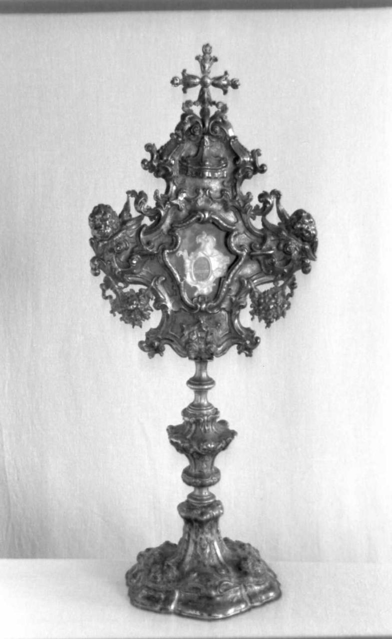 reliquiario - a ostensorio - bottega emiliana (seconda metà sec. XVIII)