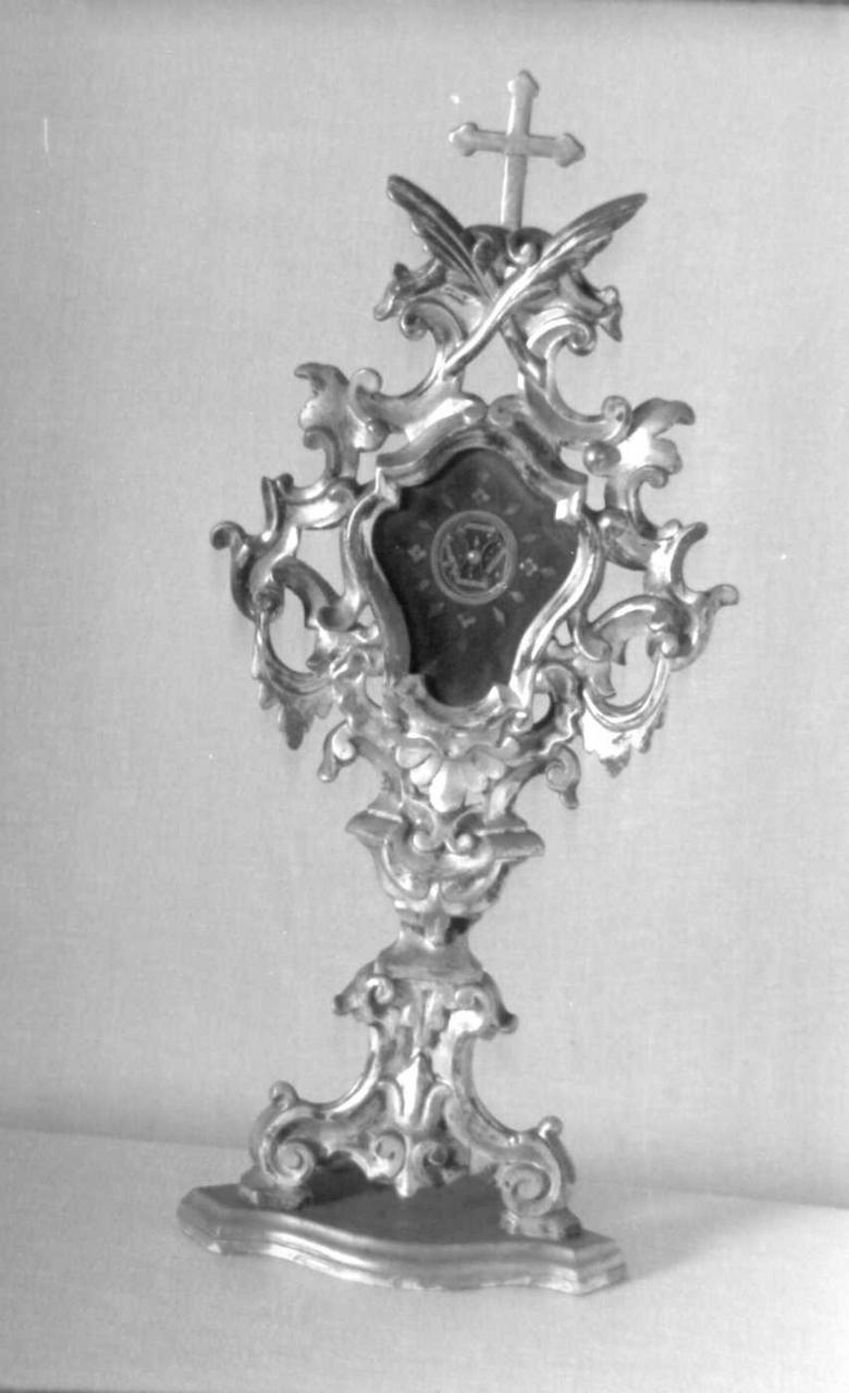 reliquiario - a ostensorio, serie - bottega emiliana (seconda metà sec. XVIII)