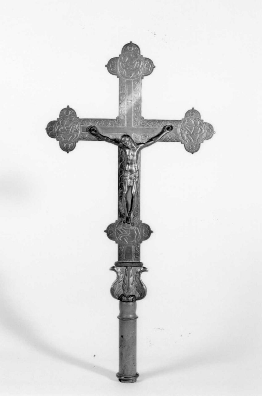 croce processionale - bottega reggiana (fine sec. XIX)