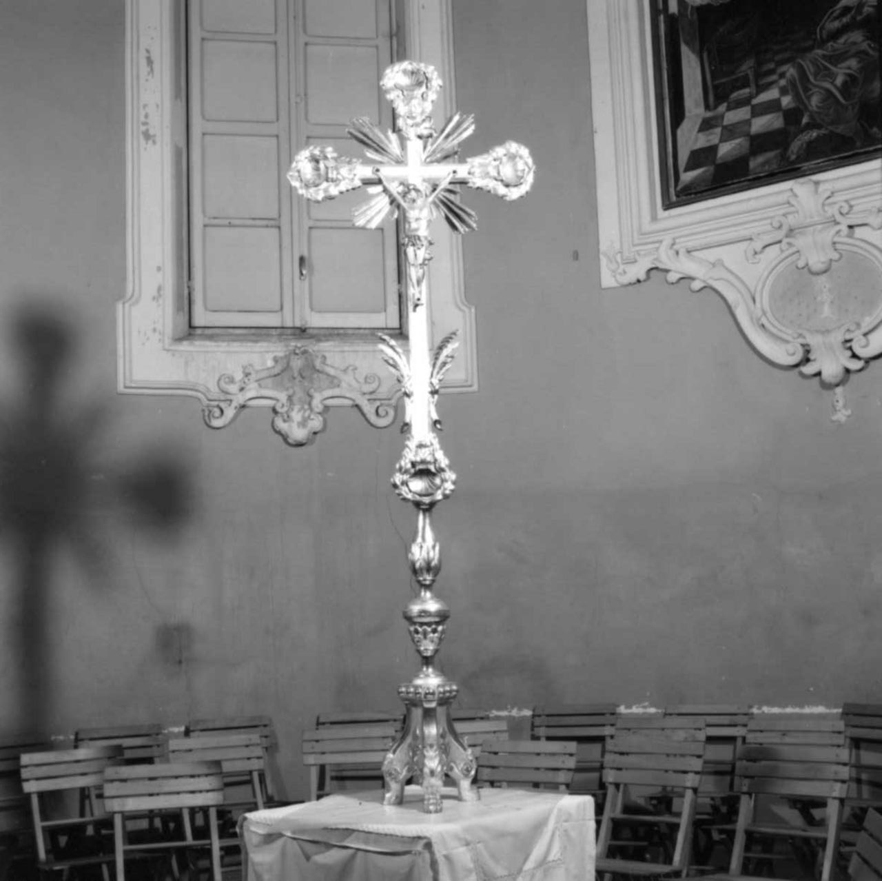 croce d'altare - bottega emiliana (fine/inizio secc. XVIII/ XIX)