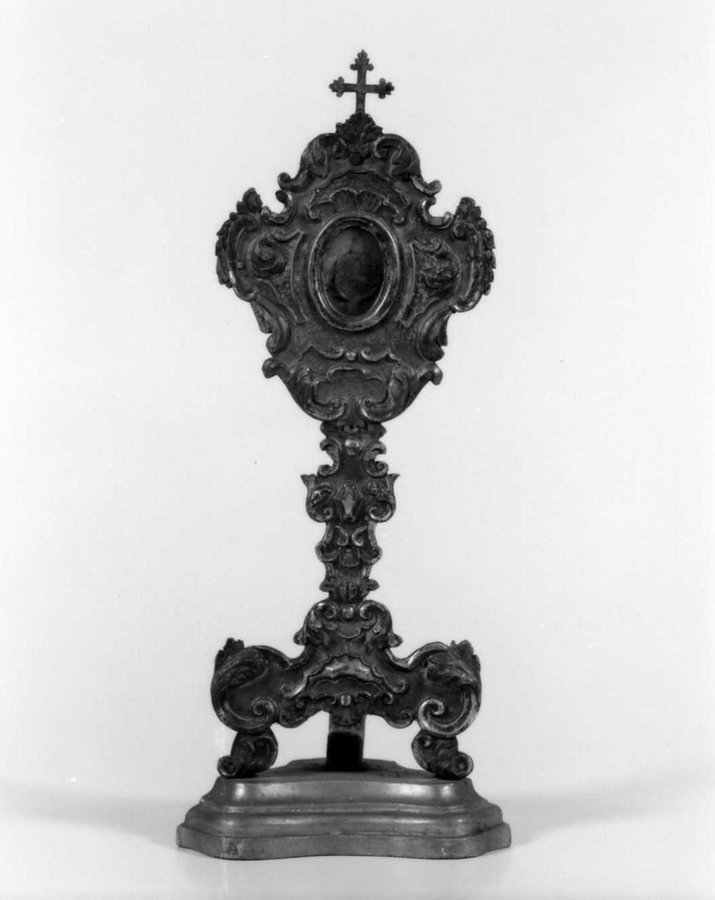 reliquiario - a ostensorio, serie - bottega emiliana (sec. XVIII)