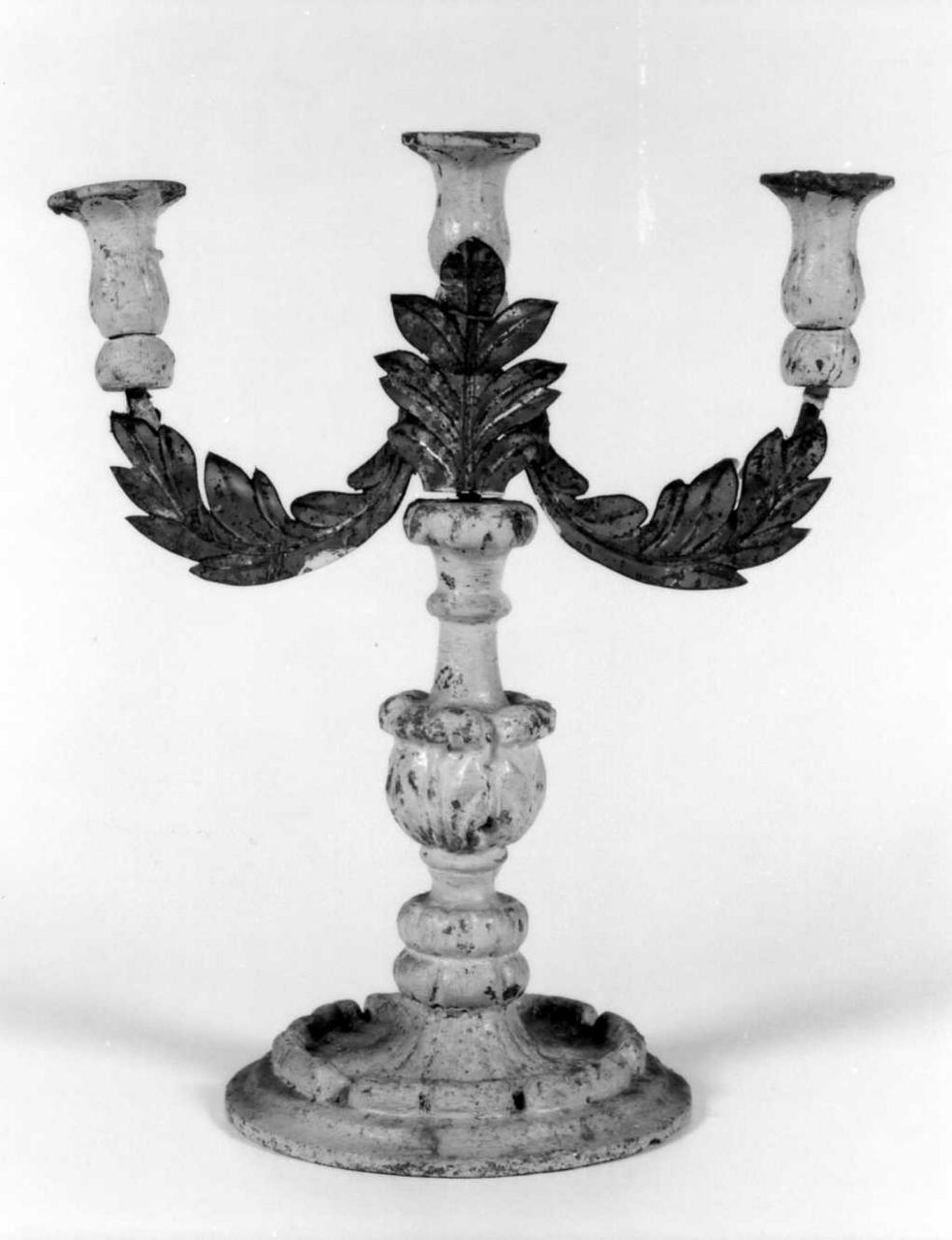 candeliere, coppia - bottega emiliana (sec. XIX)