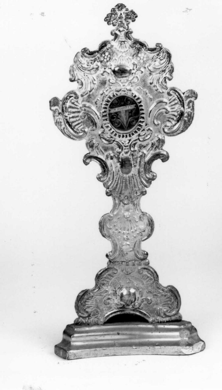 reliquiario - a ostensorio, serie - bottega emiliana (sec. XVIII)