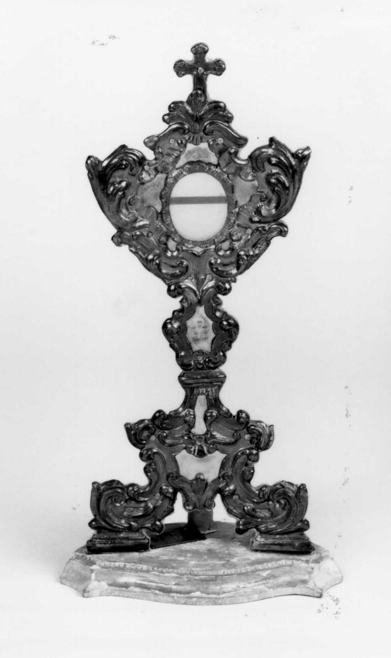 reliquiario - a ostensorio - bottega emiliana (sec. XVIII)