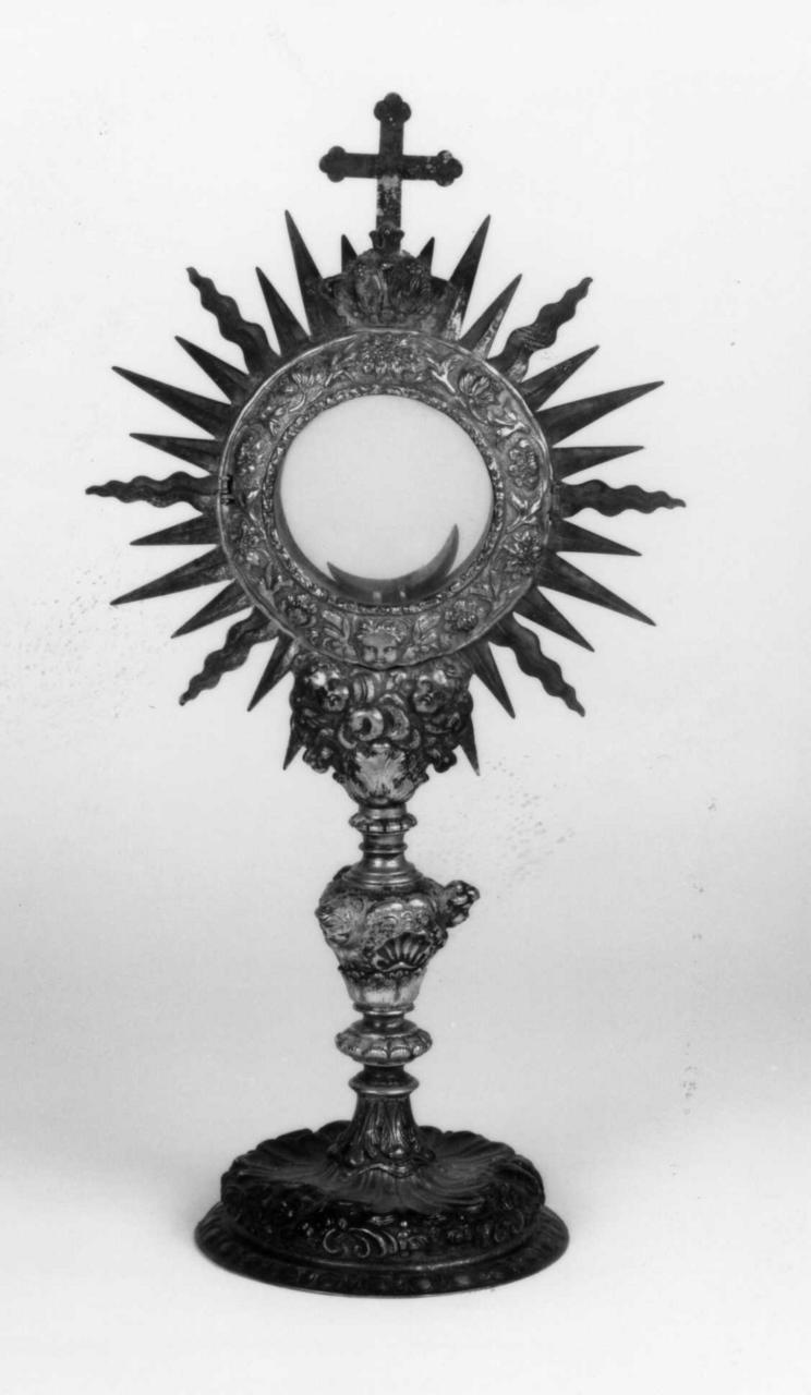 custodia - di ostensorio - bottega emiliana (fine/inizio secc. XVII/ XVIII)