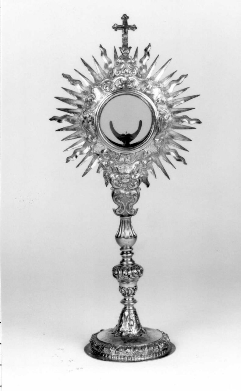 ostensorio - a raggiera - bottega reggiana (sec. XVIII)