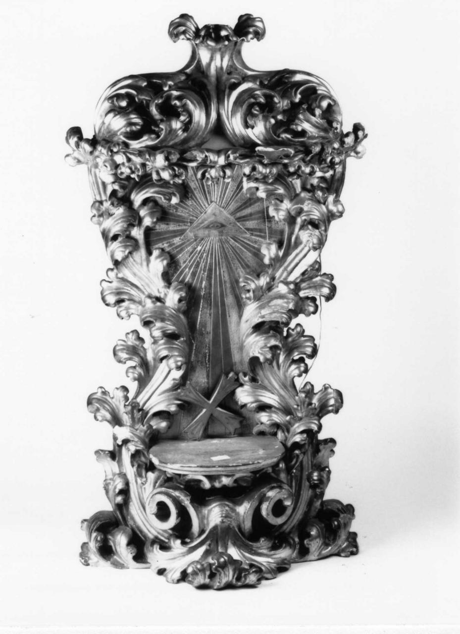 tronetto per esposizione eucaristica - bottega emiliana (fine/inizio secc. XIX/ XX)