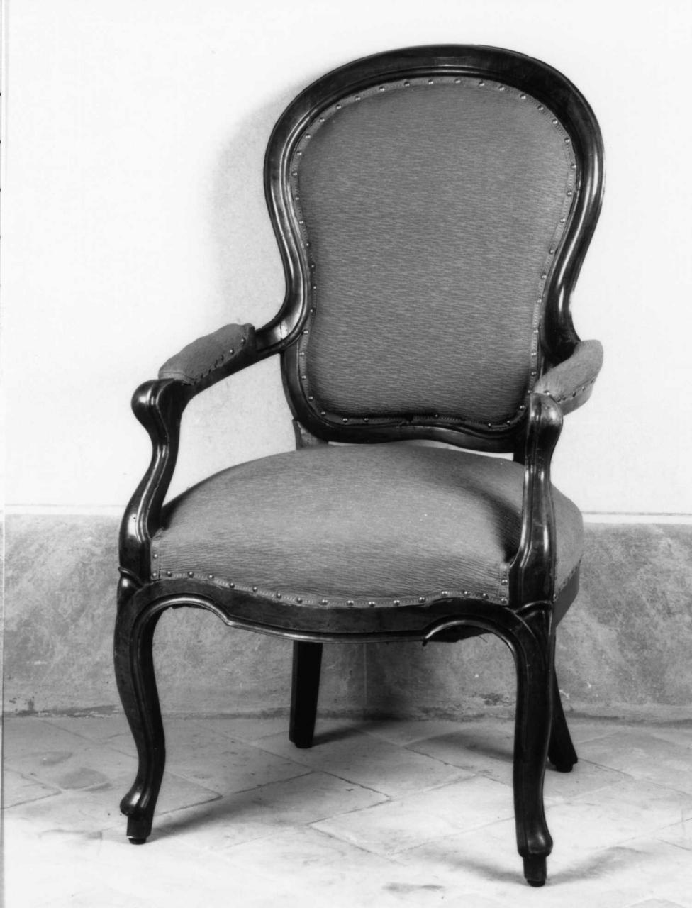 poltrona - bottega emiliana (sec. XIX)