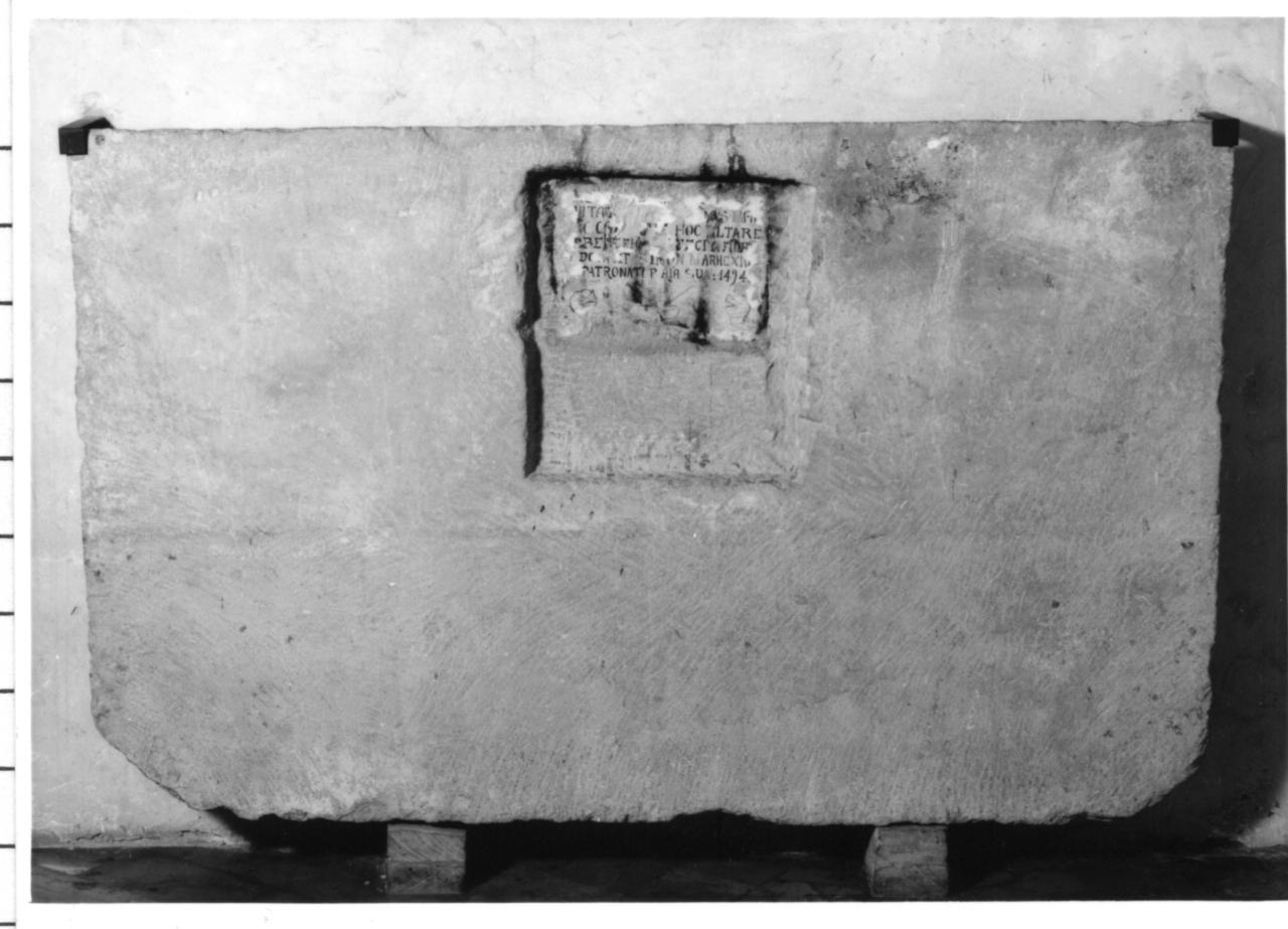 mensa d'altare - bottega reggiana (sec. XV)