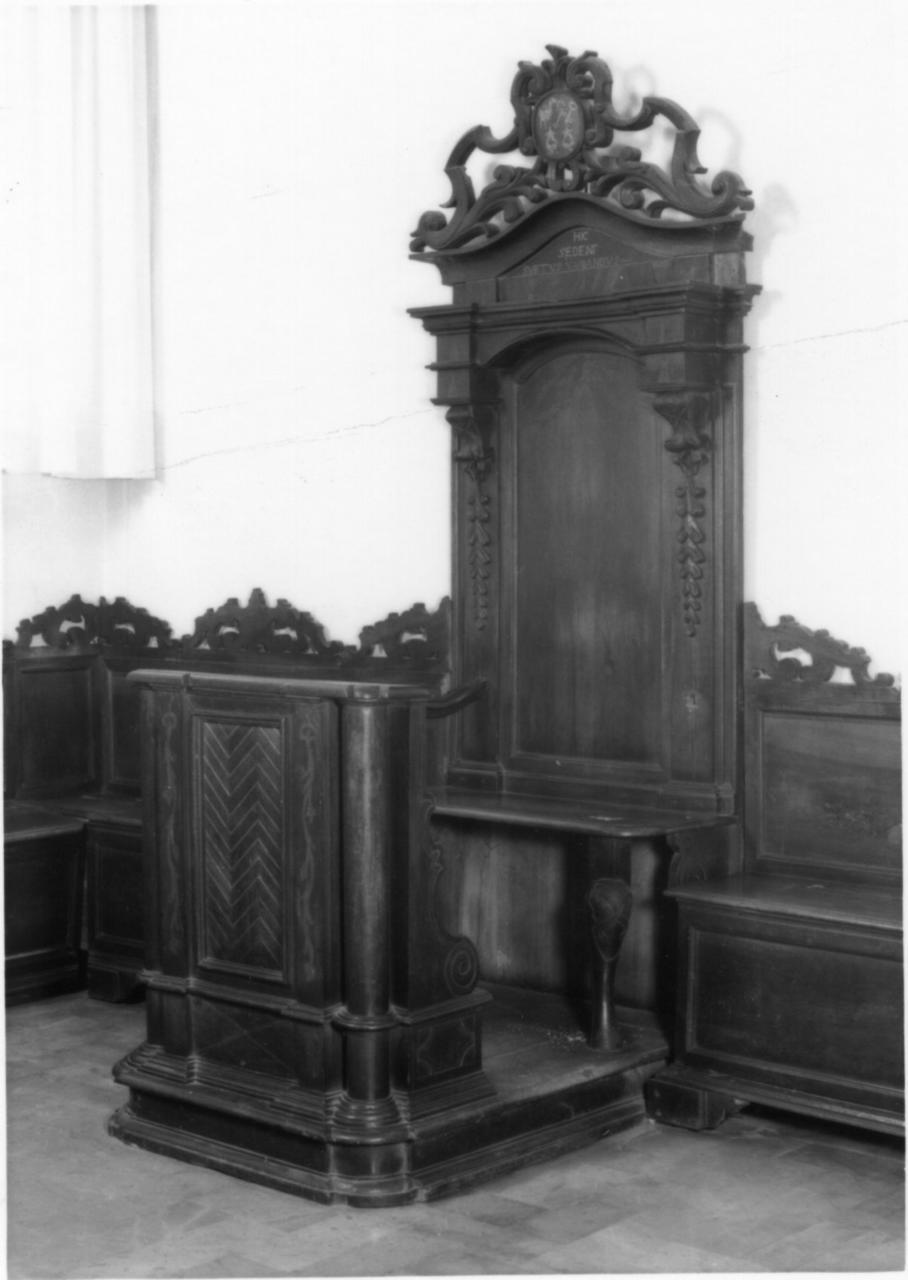 stalli del coro - bottega reggiana (sec. XVIII)