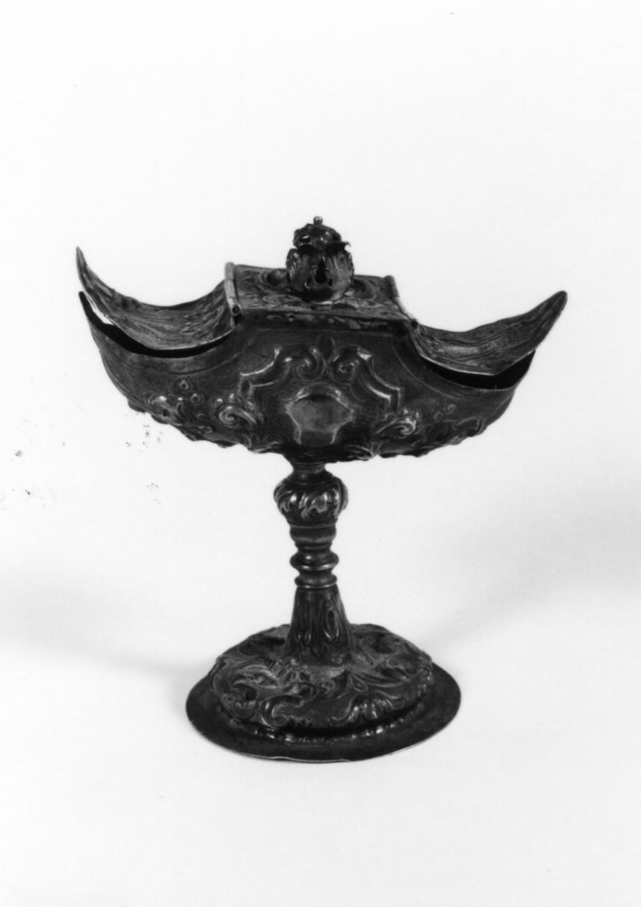 navicella portaincenso - bottega reggiana (fine/inizio secc. XVII/ XVIII)