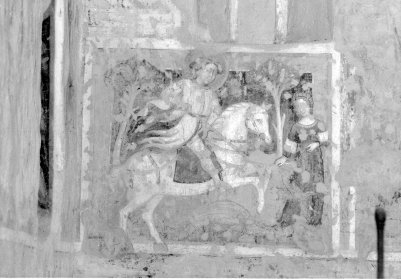 San Giorgio e il drago (dipinto) - ambito lombardo (prima metà sec. XV)