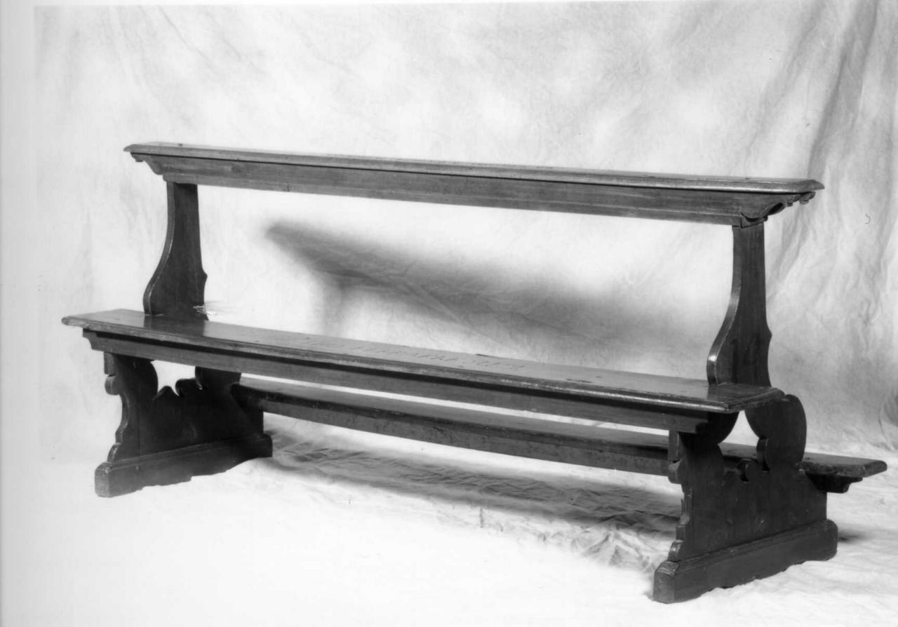 banco da chiesa, serie - bottega emiliana (prima metà sec. XIX)