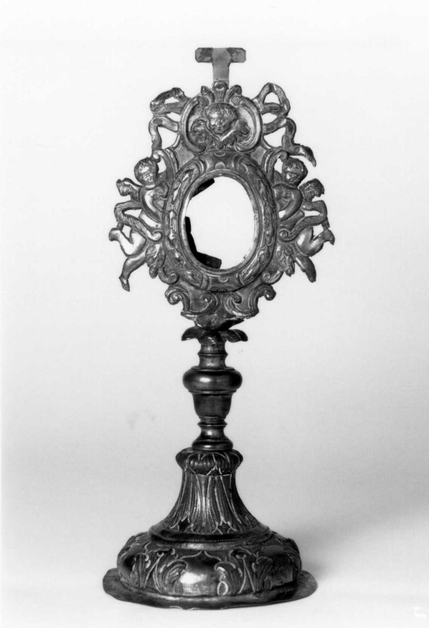 reliquiario - a ostensorio - bottega emiliana (sec. XIX)