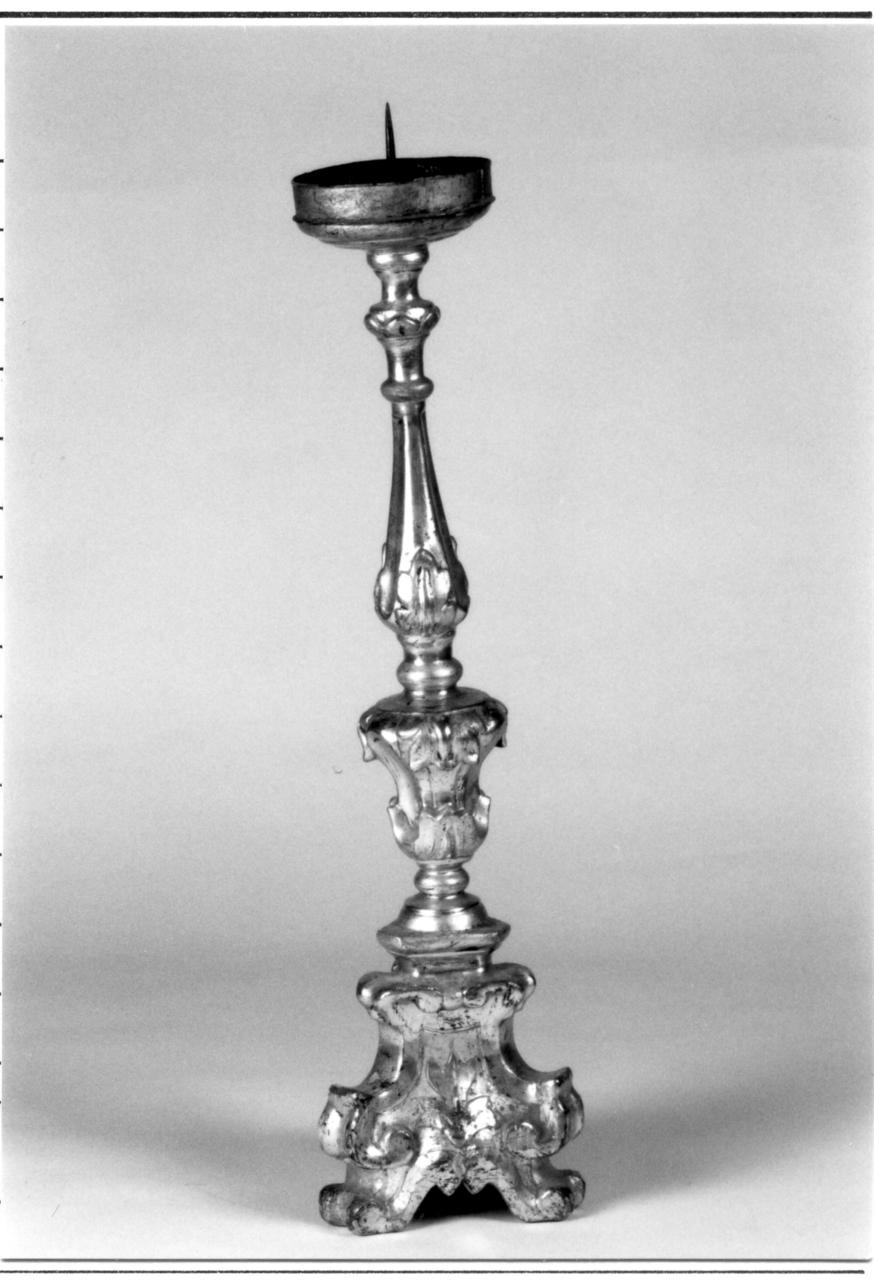 candeliere d'altare, serie - bottega reggiana (sec. XIX)