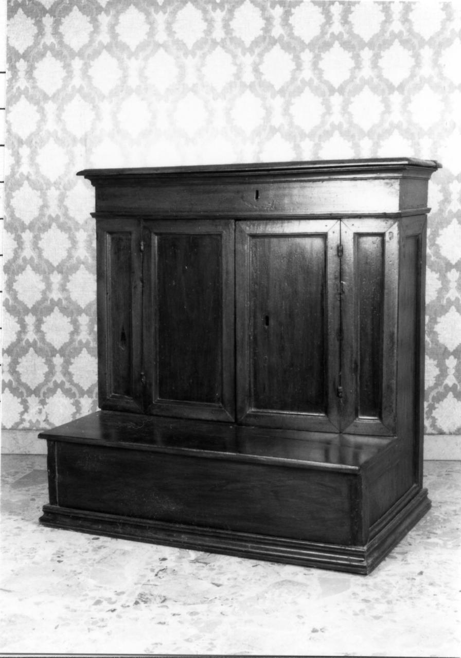 inginocchiatoio - bottega reggiana (secc. XVII/ XVIII)