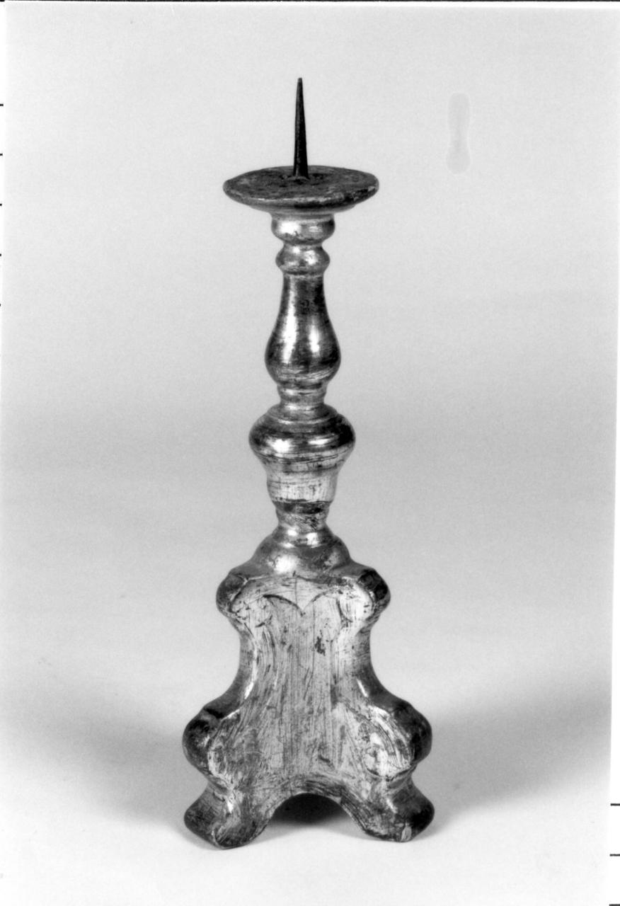 candeliere d'altare, serie - bottega reggiana (sec. XIX)