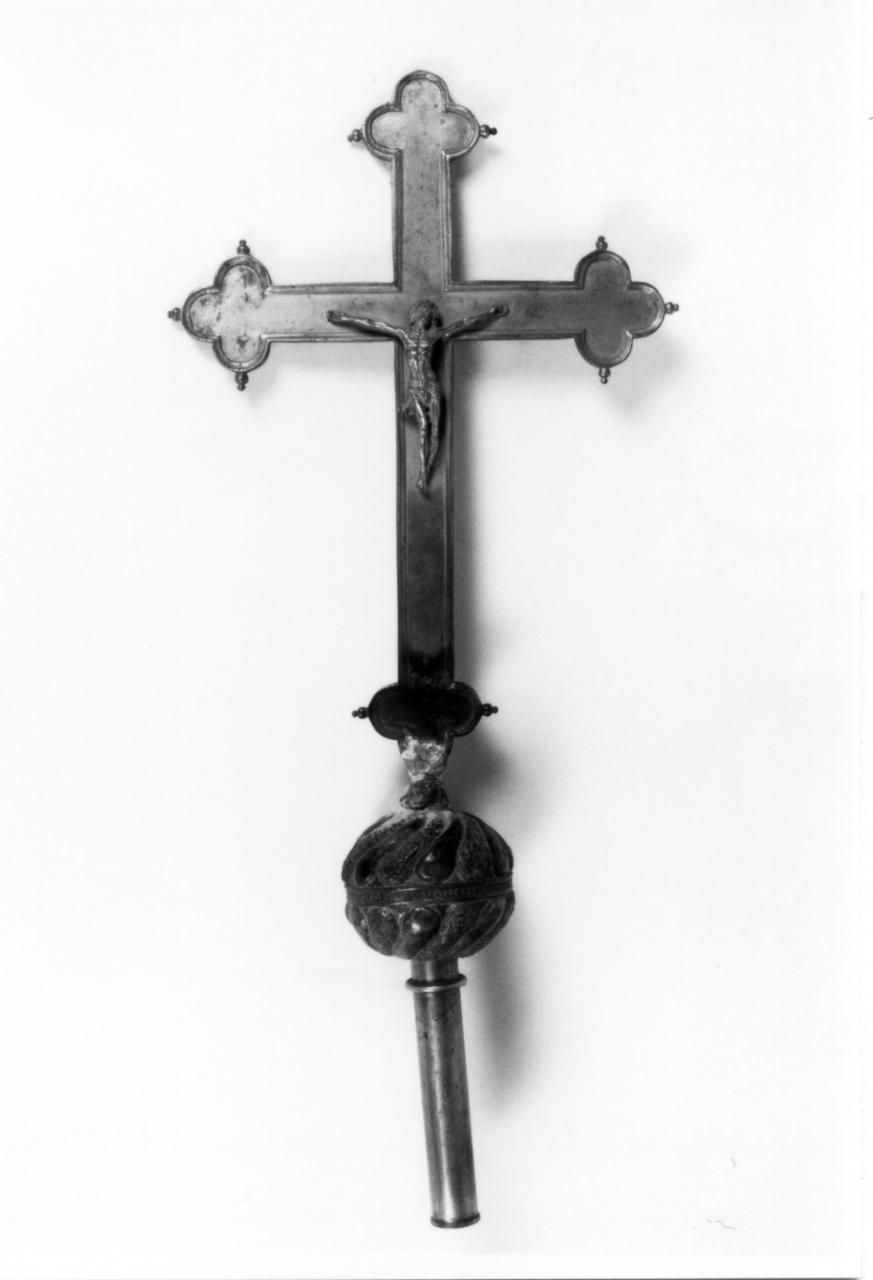 croce processionale - bottega emiliana (sec. XVI, sec. XVIII)