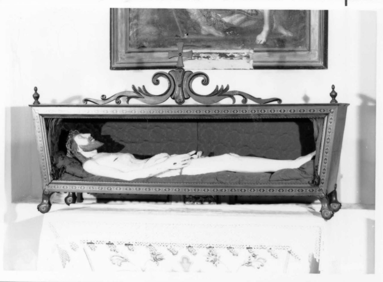 Cristo morto (statua) - bottega modenese (ultimo quarto sec. XIX)