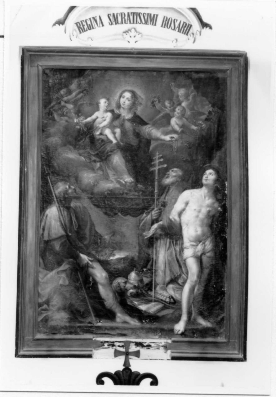 Madonna del Rosario (dipinto) - ambito emiliano (metà sec. XVII)