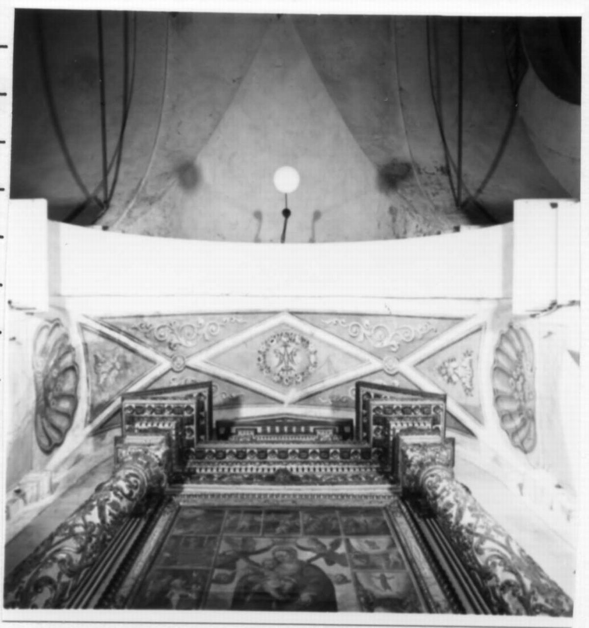 motivi decorativi geometrici e vegetali stilizzati (decorazione pittorica) - ambito modenese (fine sec. XIX)