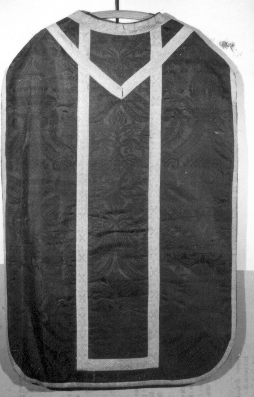 paramento liturgico - manifattura italiana (prima metà sec. XIX)