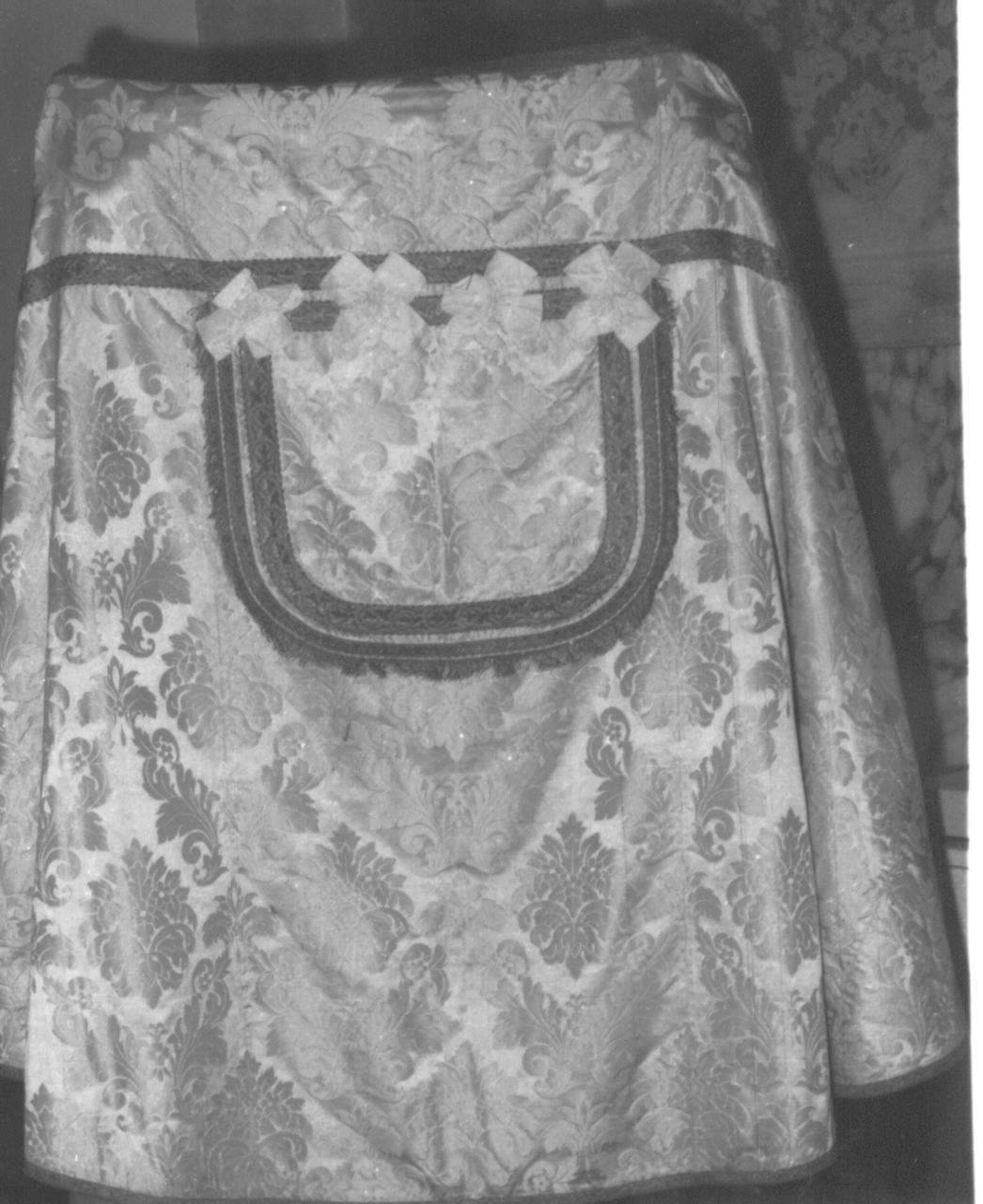 paramento liturgico - manifattura italiana (secc. XIX/ XX)