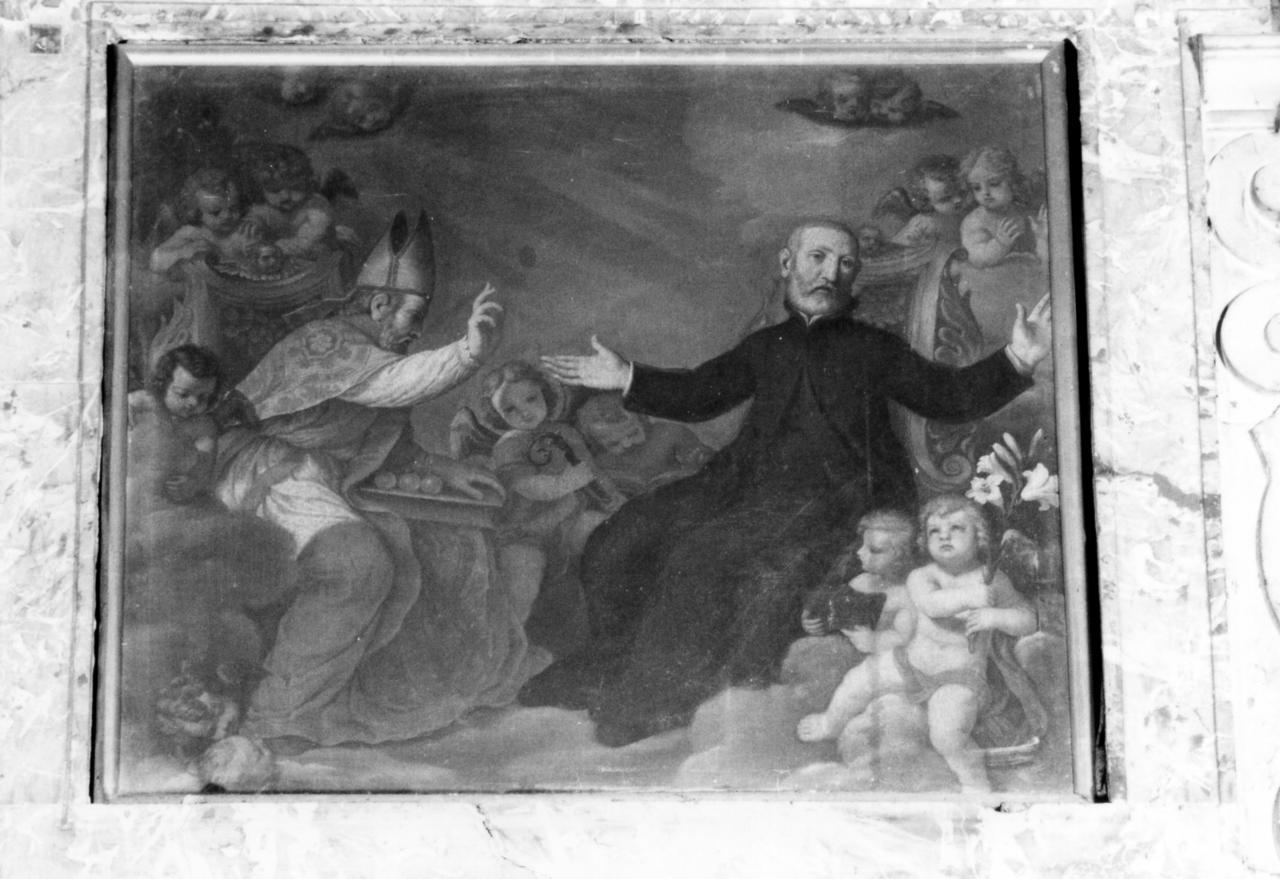 San Nicola di Bari e San Gaetano da Thiene (dipinto) - ambito emiliano (metà sec. XVII)