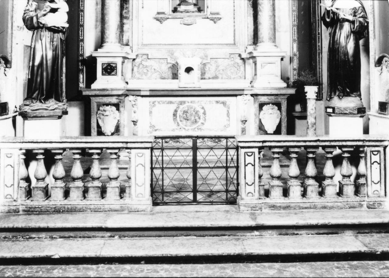 balaustrata - bottega emiliana (metà sec. XVII)