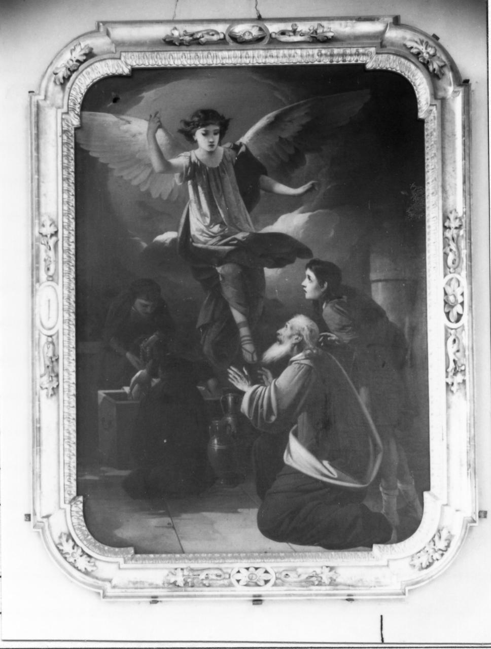 Tobia e San Raffaele arcangelo (dipinto) di Zattera Giuseppe (sec. XIX)