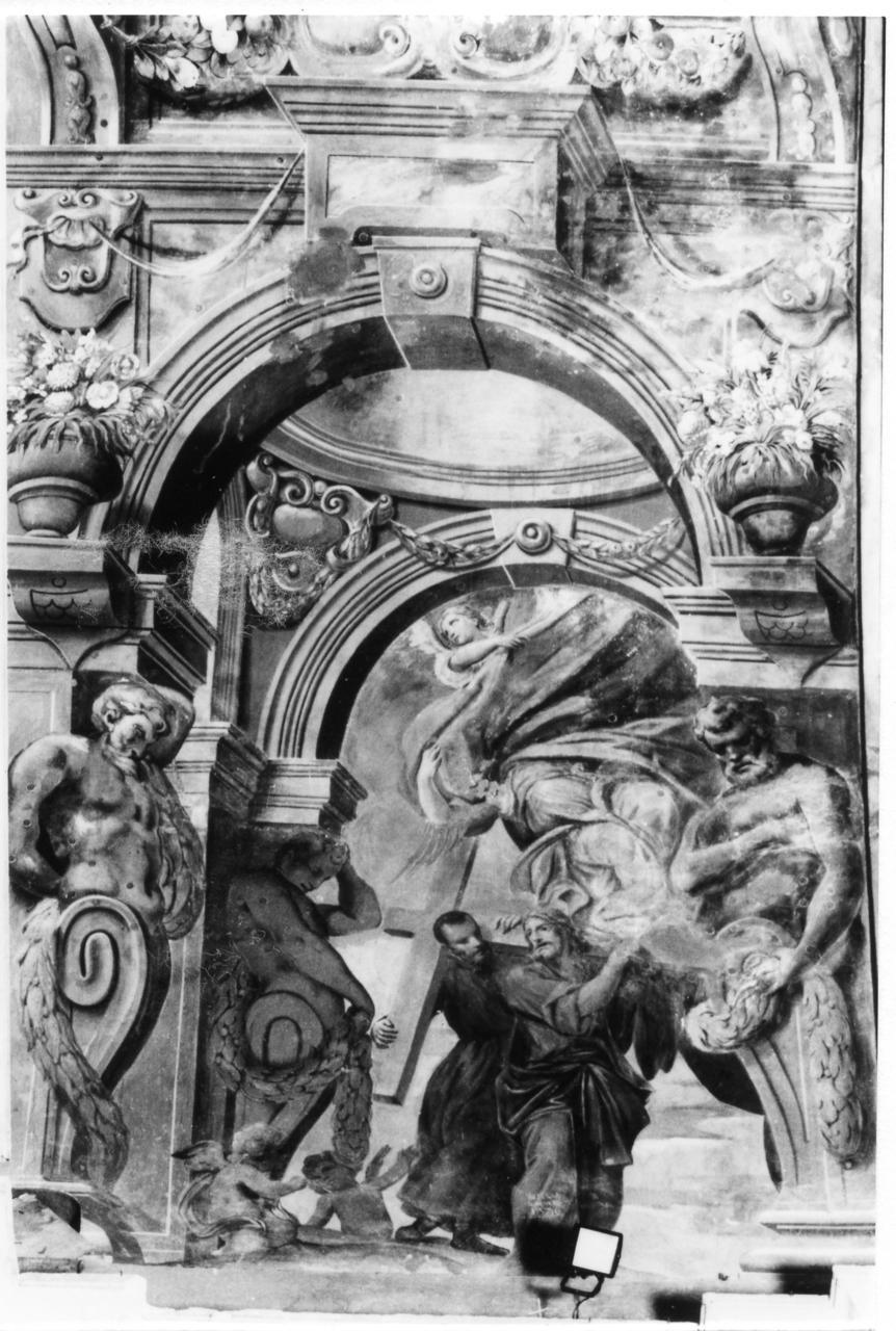 episodio della Passione (decorazione pittorica, elemento d'insieme) di Caula Sigismondo, Sansone Sebastiano (sec. XVII)